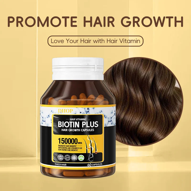 DHOP Biotin mit Keratin-Kapseln Immun-Nahrungsergänzungsmittel Haarvitamine Haarwachstumskapseln OEM ODM