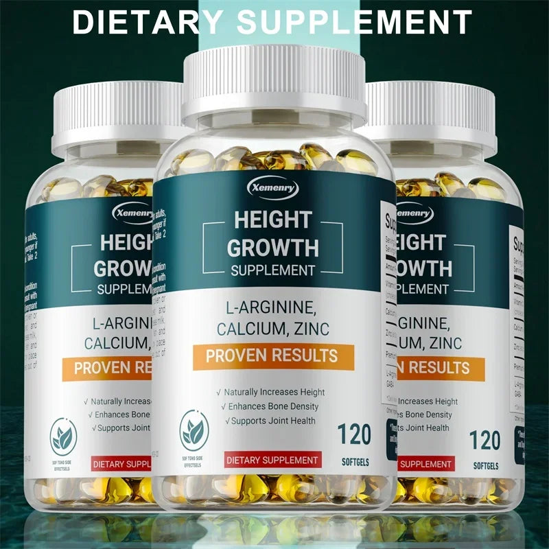 Height Gaining Supplement - Stärkt die Knochen, fördert das Längenwachstum, verbessert die Absorptionsrate und unterstützt eine gesunde Entwicklung