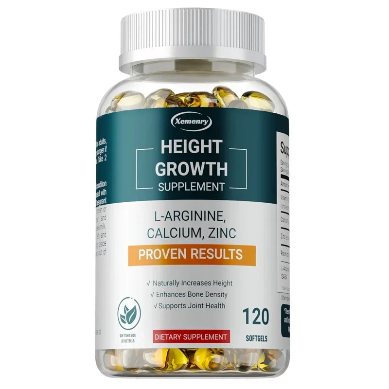 Height Gaining Supplement - Stärkt die Knochen, fördert das Längenwachstum, verbessert die Absorptionsrate und unterstützt eine gesunde Entwicklung